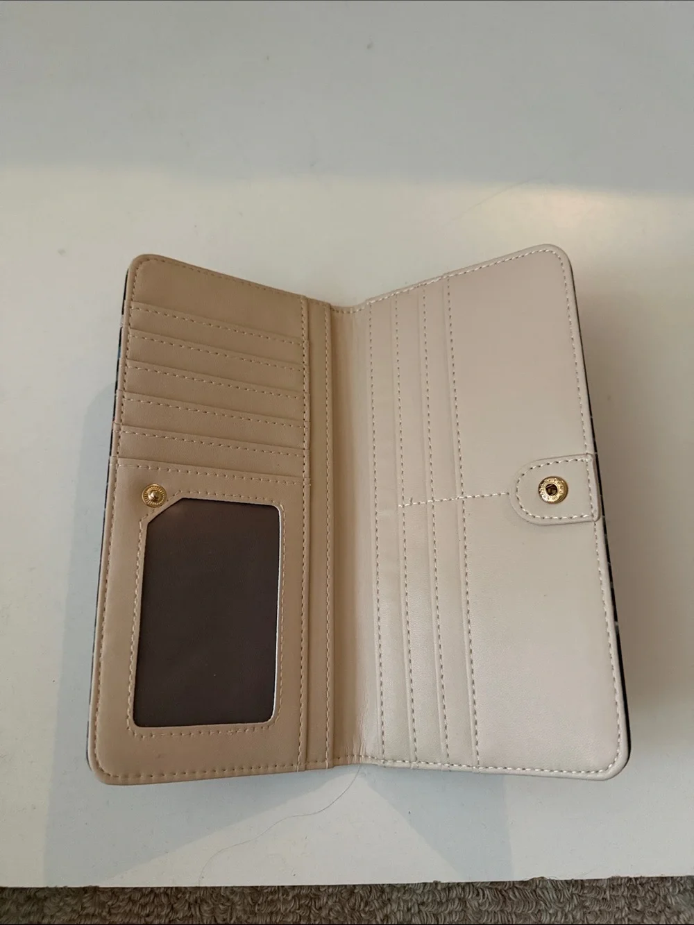 Floral Bookshelf Zip Wallet - Black Multi NWOT